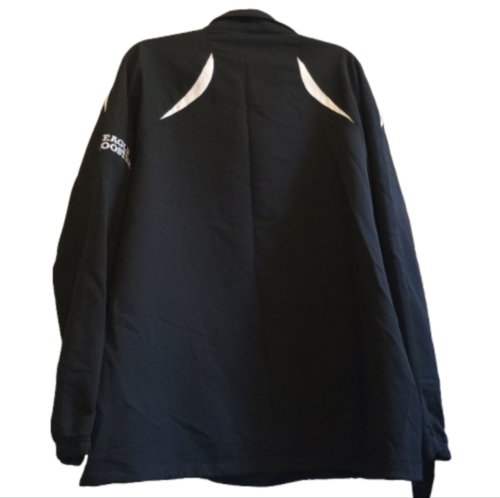 Holloway Men’s XL Eagles‎ Mascot Booster Club Jacket Black White Trim 1/4 Zip - Picture 2 of 16